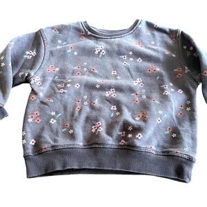 Zara girls floral sweatshirt 12-18 months